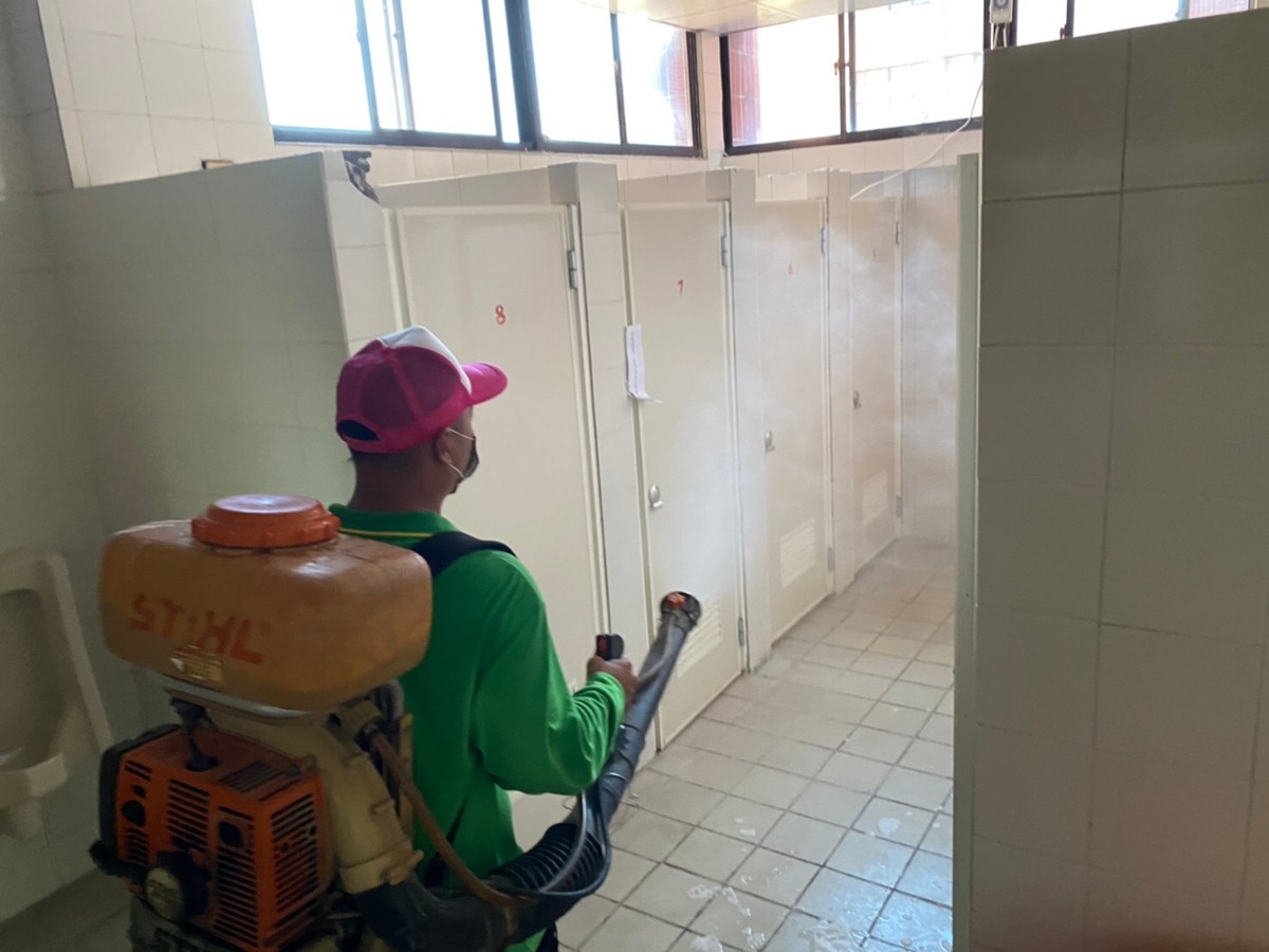 Campus disinfected twice in MayImage