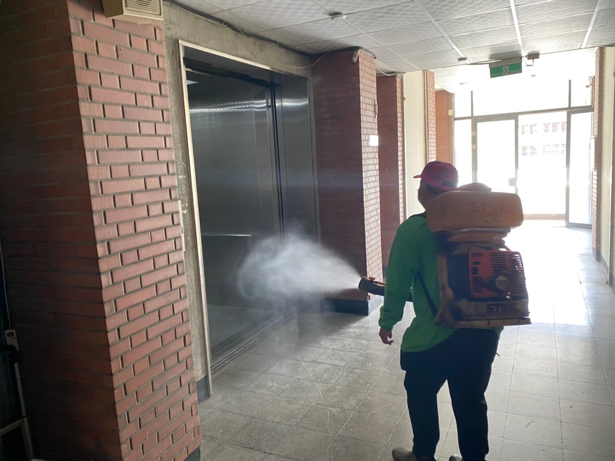 Campus disinfected twice in May