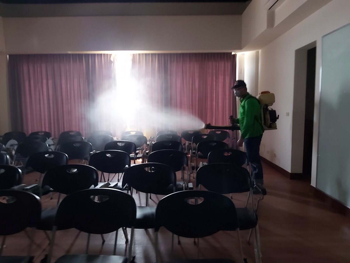 Campus disinfected twice in MayImage