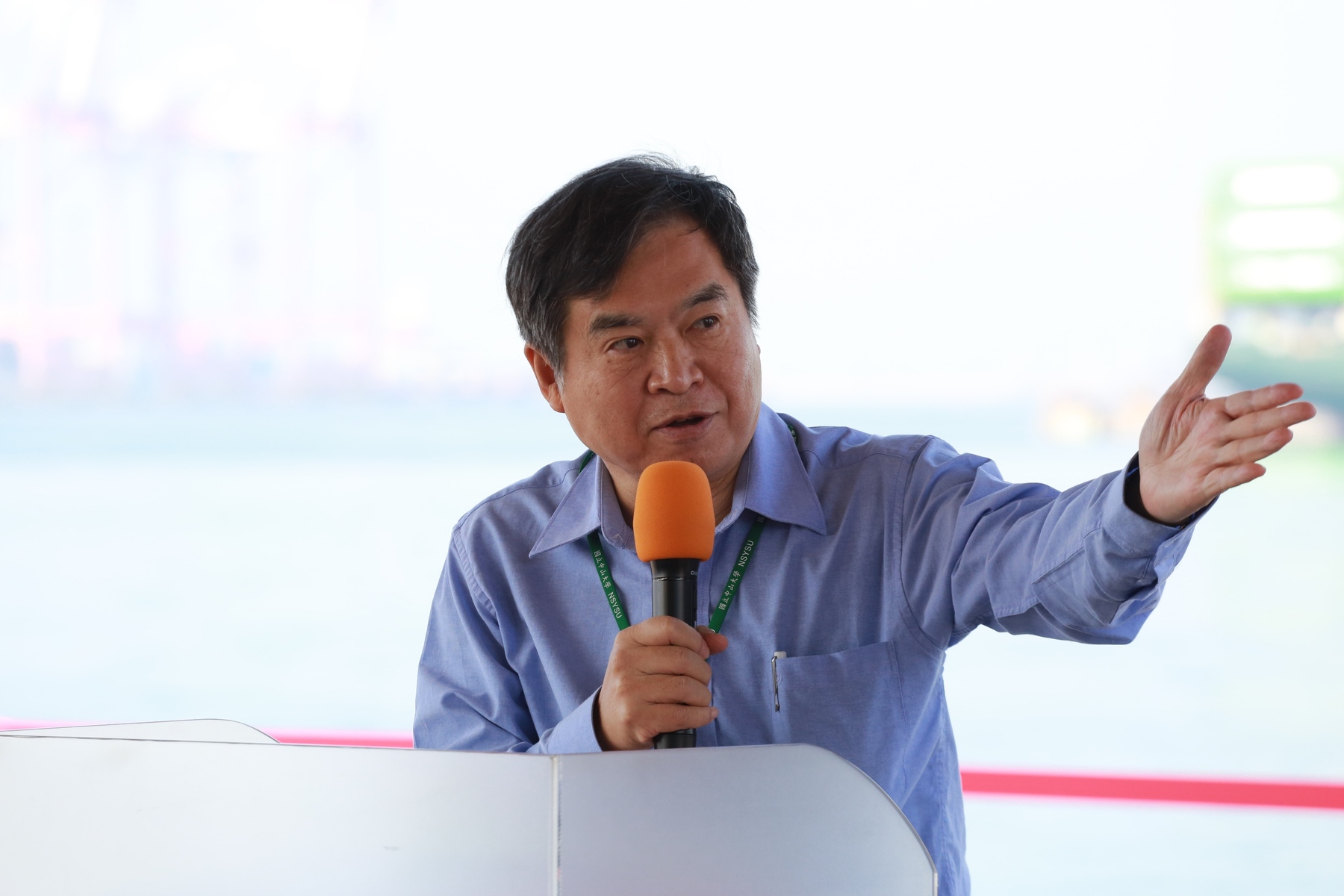Chairman of Taiwan CSBC Corporation Wen-Lon Cheng delivered a speech