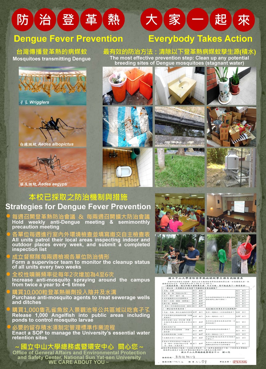全國校園登革熱病例破千 中山防疫上緊發條圖片