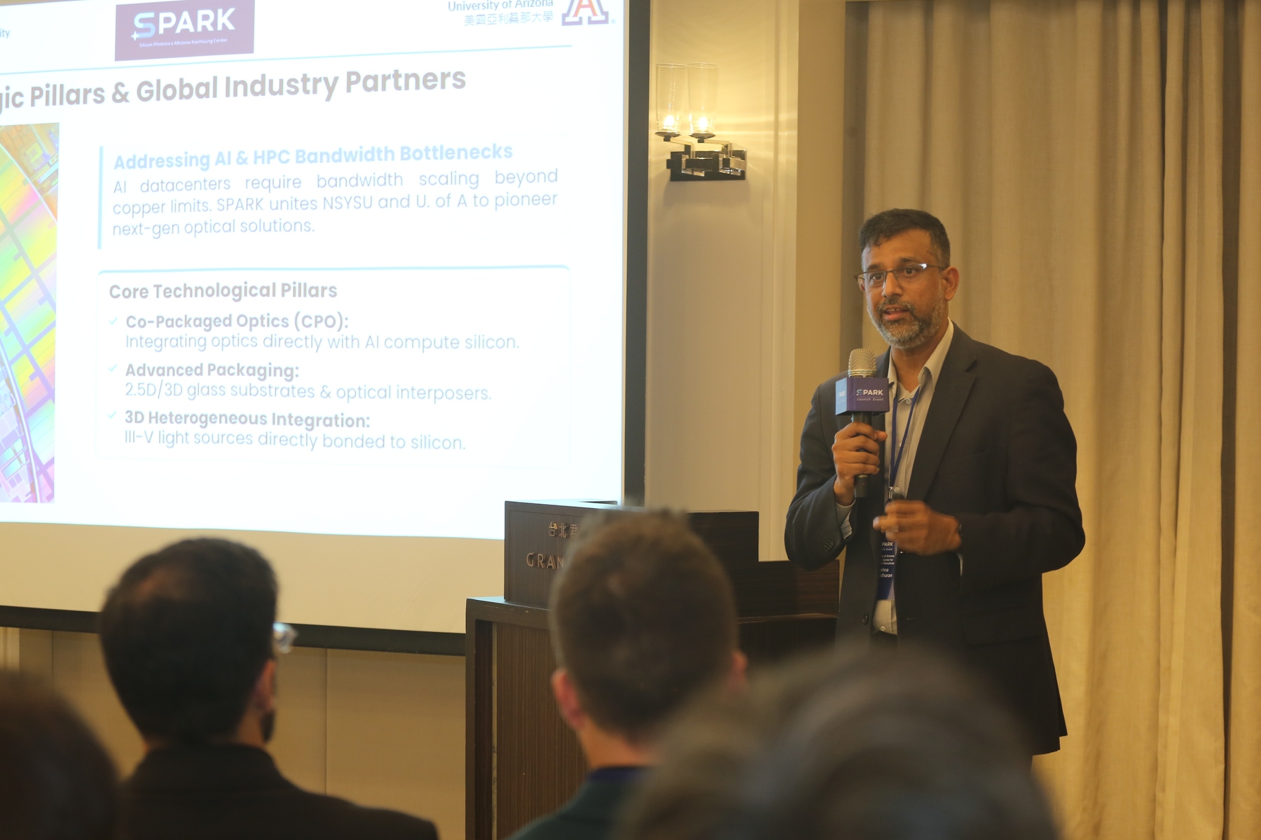 An introduction to the Silicon Photonics Arizona–Kaohsiung Center (SPARK).Image