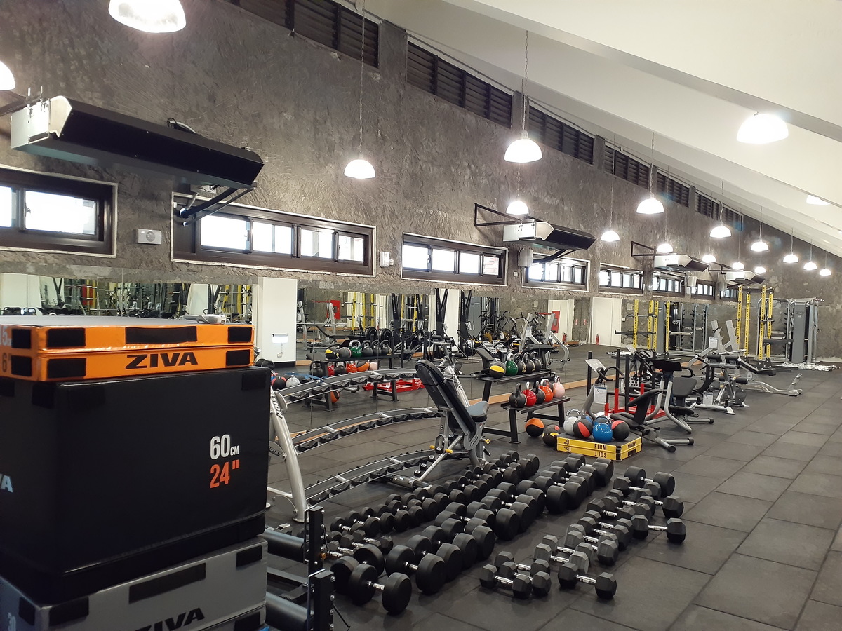 The second floor of the new NSYSU Gym II