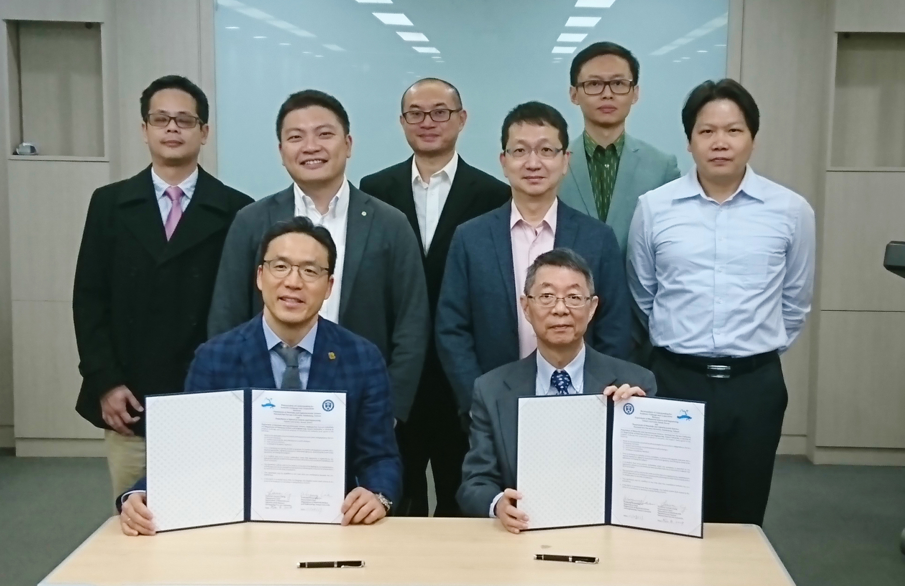 Department of Materials and Optoelectronic Science signs MOU on dual
