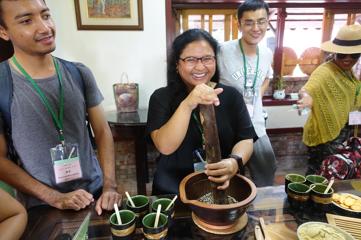 Seeds, grain, and nuts were ground manually in a clay pot with a wooden stick from the guava tree.