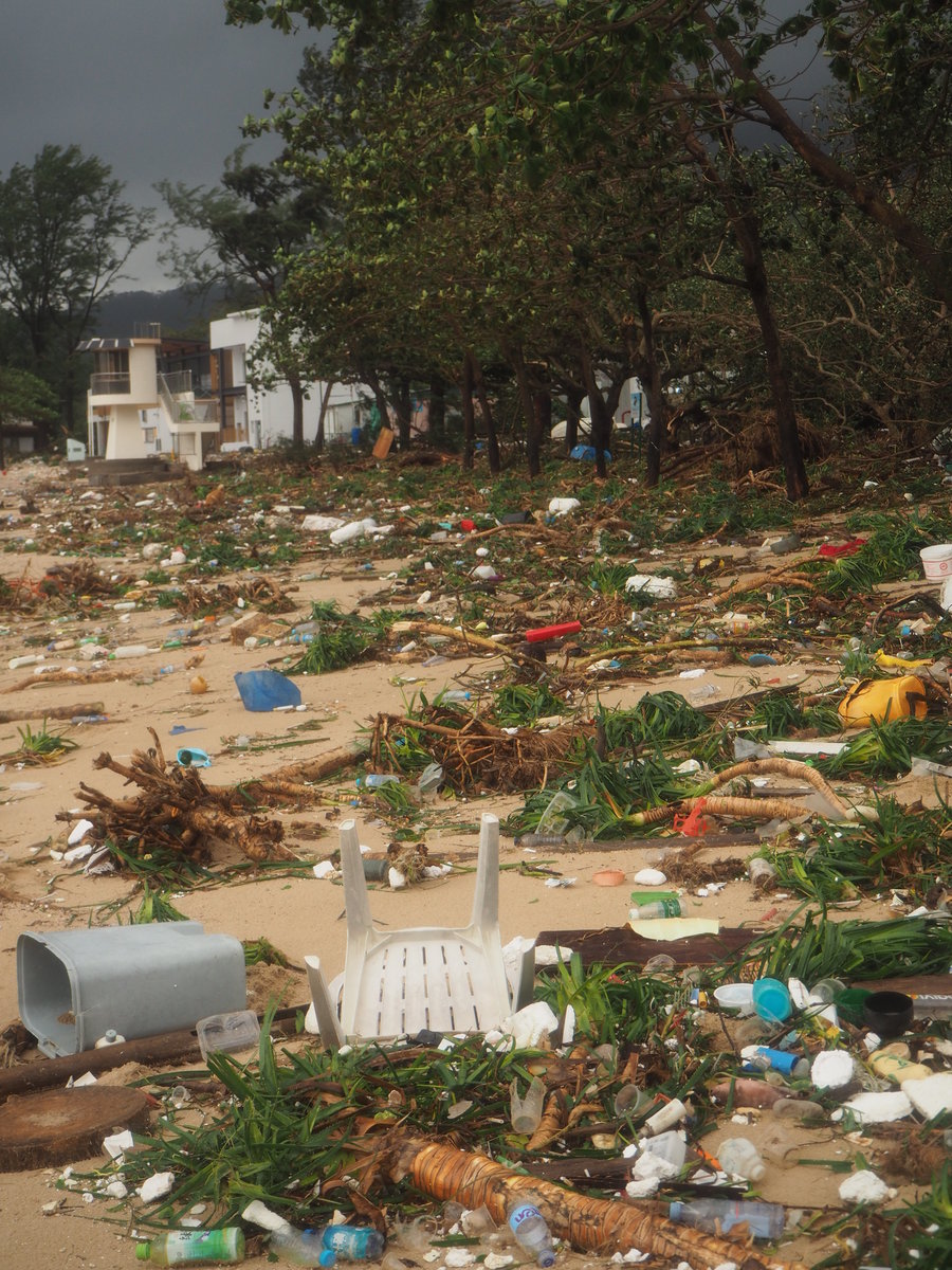 Plastic pollution has become a serious global challenge. /photo provided by Professor Brimblecombe