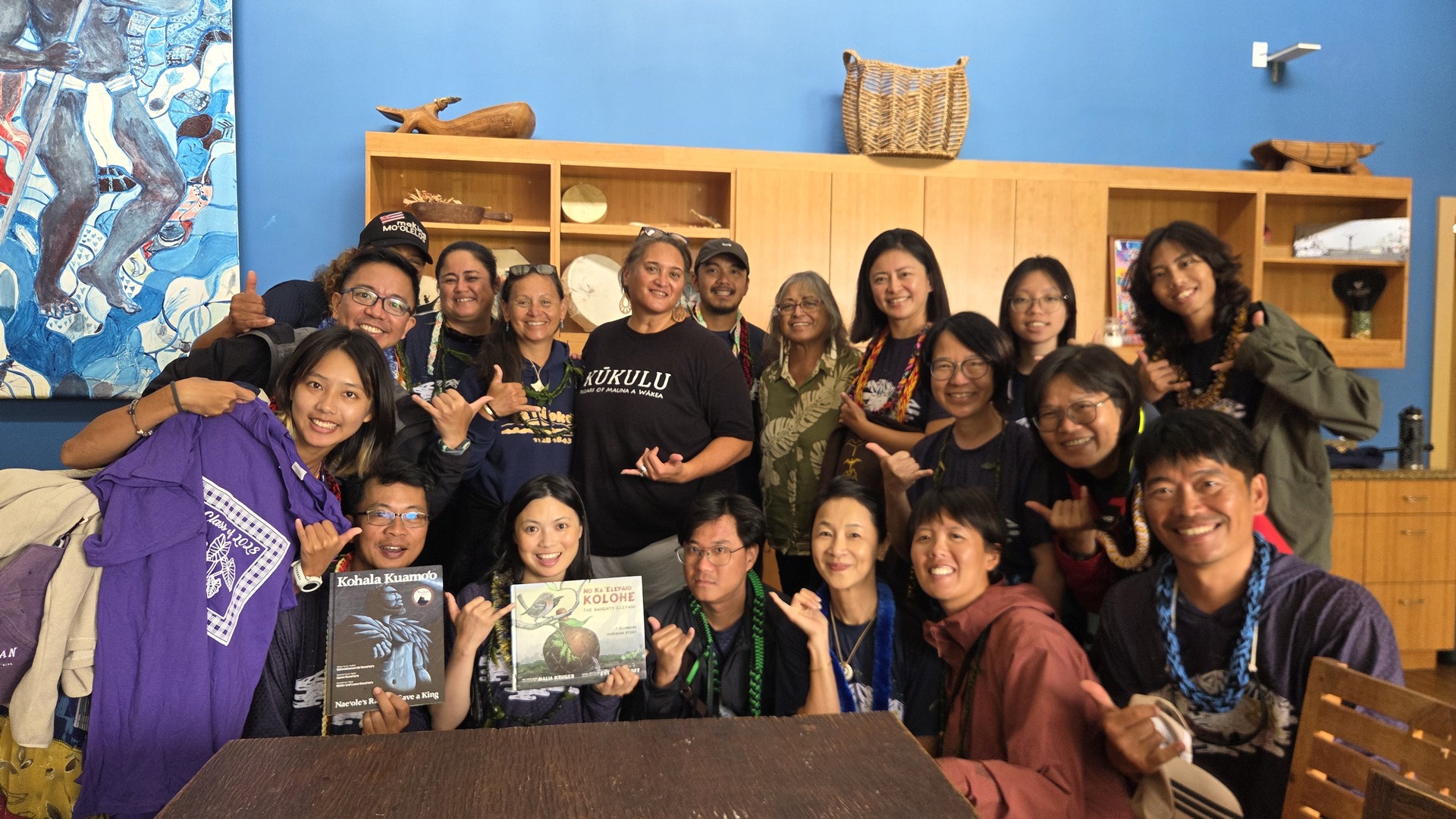 Participants visited Kanu o ʻĀina New Century Public Charter School (K–12) on Hawaiʻi Island to learn how the school embeds voyaging canoe, environmental stewardship (kuleana), and community-based learning into its curriculum.Image