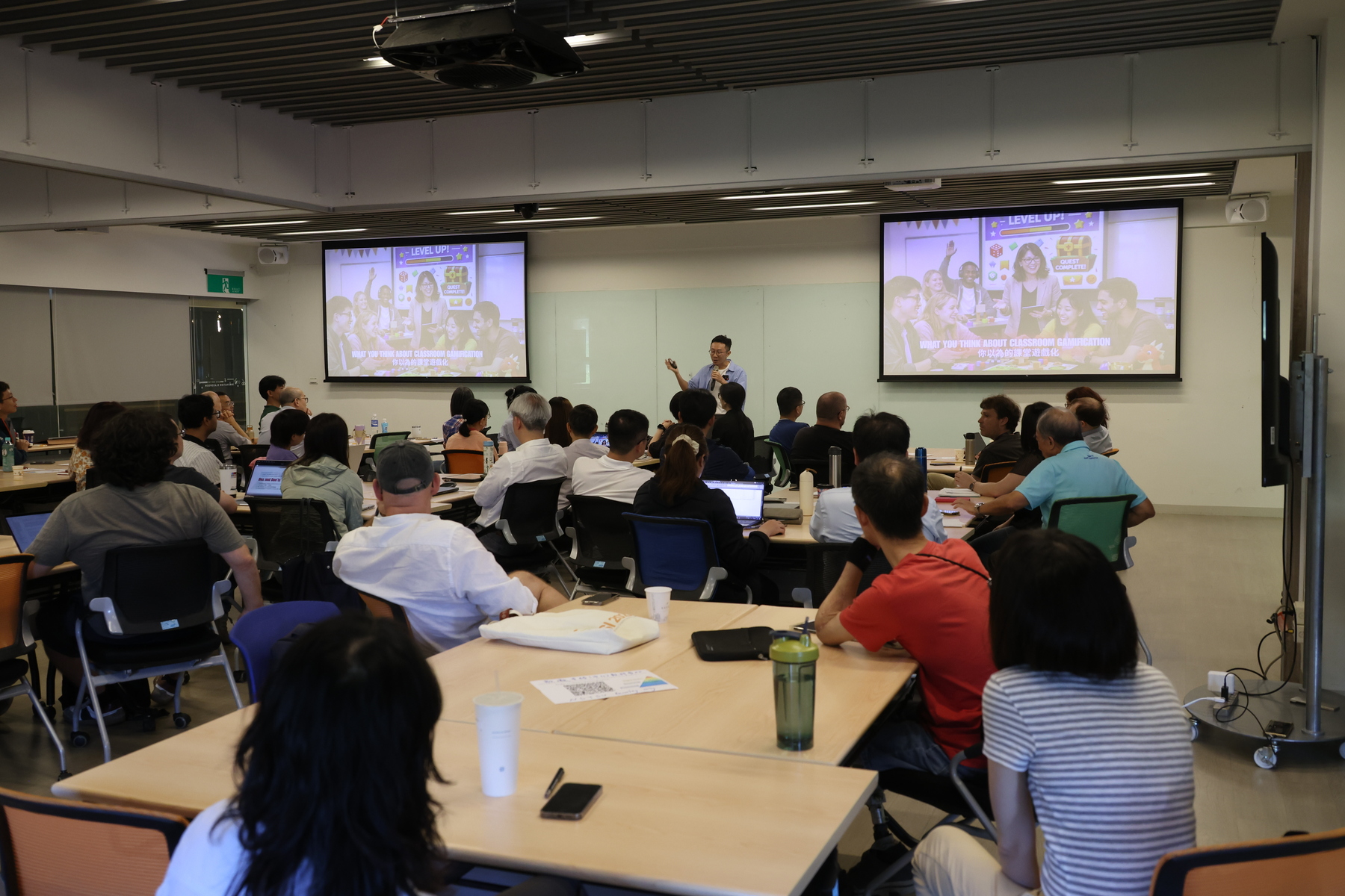 Poyao Huang, Assistant Professor in the Master of Public Health Program at National Taiwan University, shares "nudging" strategies for EMI teaching.Image
