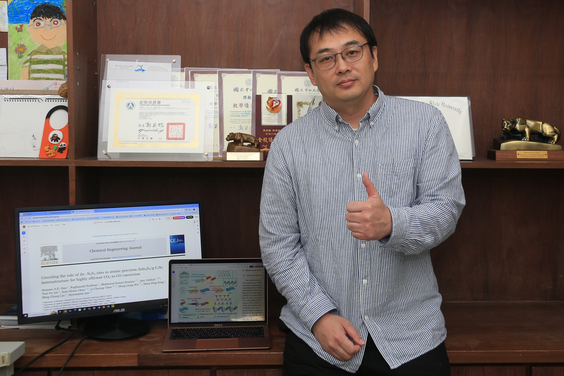 Associate Professor Hyeonseok Lee of the Department of Photonics at National Sun Yat-sen University.Image