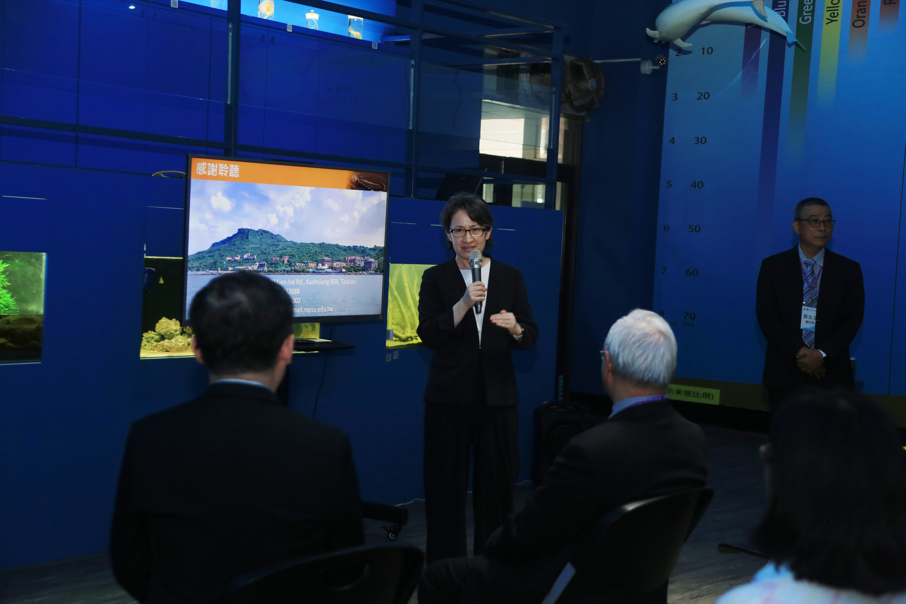 Vice President Hsiao noted that NSYSU's research in marine sciences provides an essential academic foundation for Taiwan's ocean exploration.Image