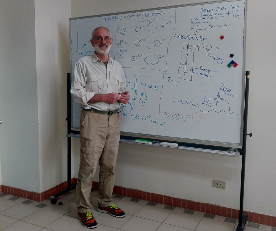 Distinguished Research Chair Professor Peter Brimblecombe is currently teaching at the Department of Marine Environment and Engineering at National Sun Yat-sen University