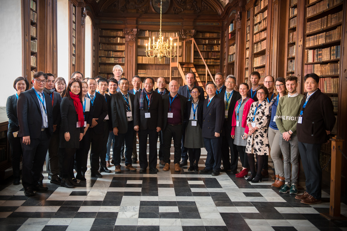 The Workshop was held at the over one-hundred years old Thagaste Monastery. In the photo is the library of the Monastery.