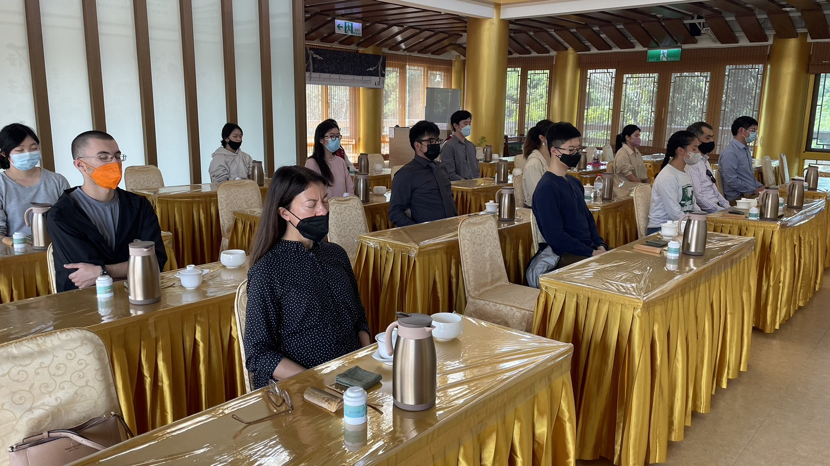 The tea meditation at Fo Guang Shan