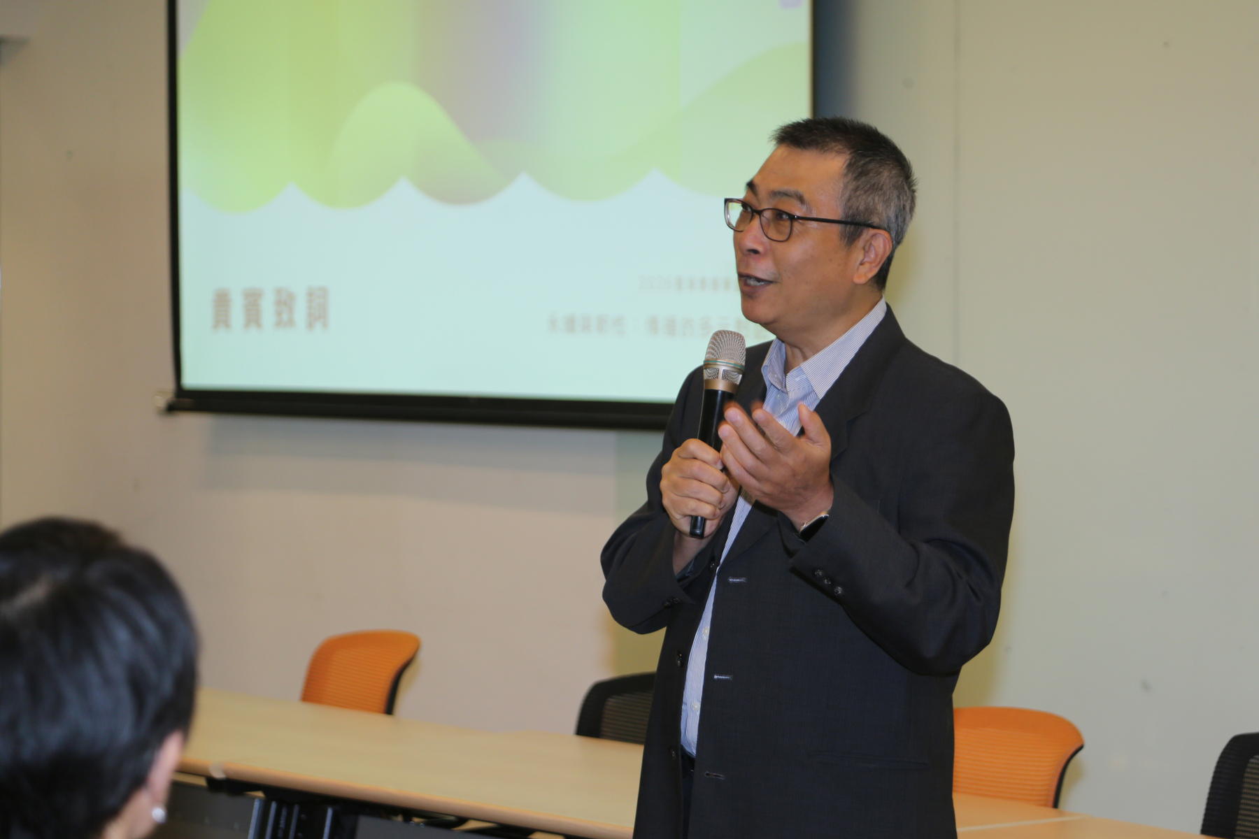 NSYSU Senior Vice President Chih-Wen Kuo delivers remarks.Image