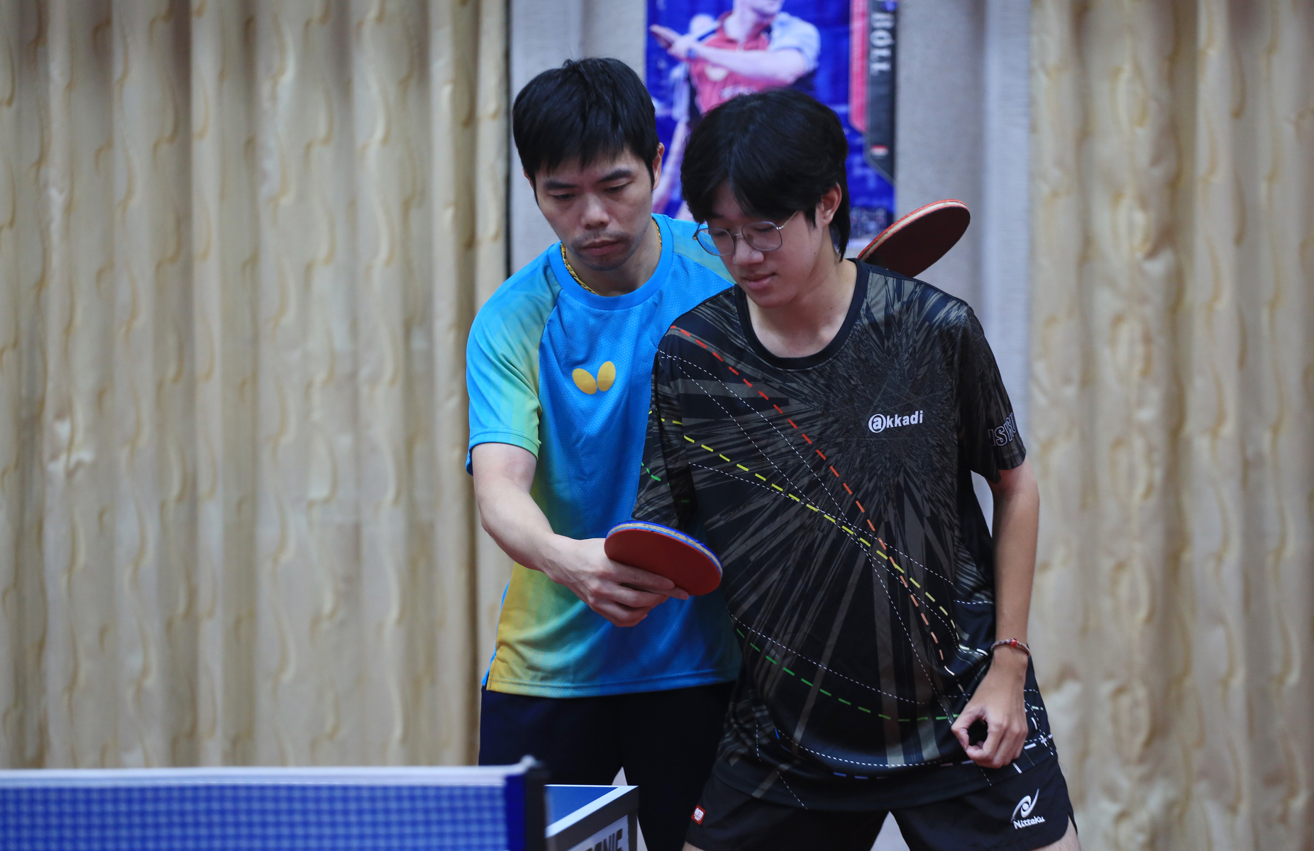 Beyond teaching physical education courses, Chih-yuan Chuang will also coach the NSYSU table tennis team, working with the university to cultivate world-class sports talent.Image