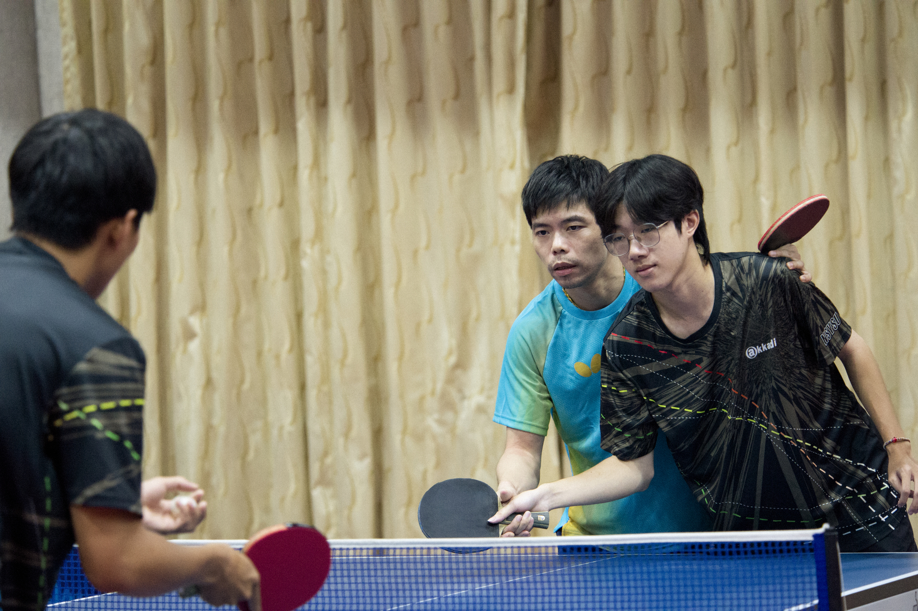 Beyond teaching physical education courses, Chih-yuan Chuang will also coach the NSYSU table tennis team, working with the university to cultivate world-class sports talent.Image