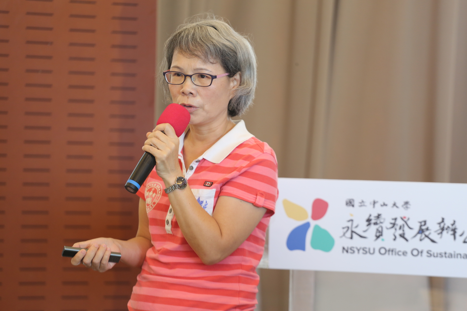 NSYSU Deputy Chief of Office of Sustainability Ching-Li Yang.Image