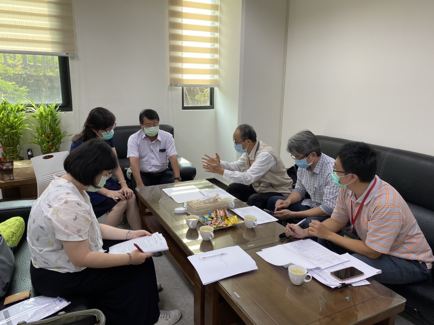 Internal work meeting of the Dashu District Office (Regional Revitalization Counseling Center of Southern Area participated in the research and evaluation meeting)
