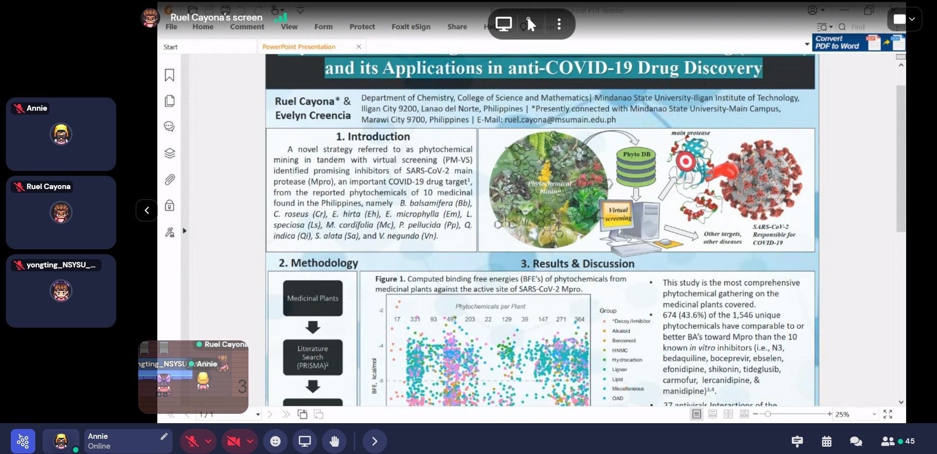 The Department of Chemistry held a Taiwan-Philippines Bilateral Chemical Symposium online, with more than 500 teachers and students participating