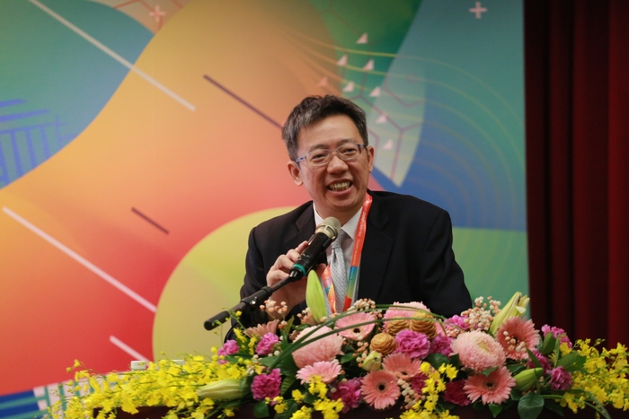 Bor-Chen Kuo, PhD, Director of the Department of Information and Technology Education, Ministry of Education, gave a keynote speech about education in AI and recent science and technology promulgated by the Ministry of Education.Image