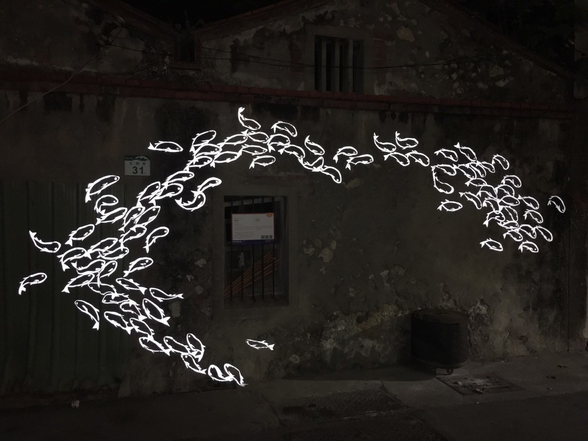 “Migratory School” at night