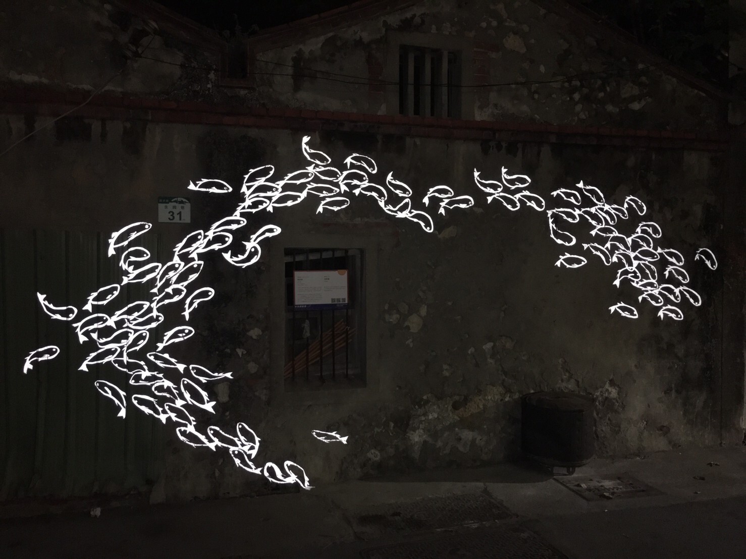 “Migratory School” at nightImage