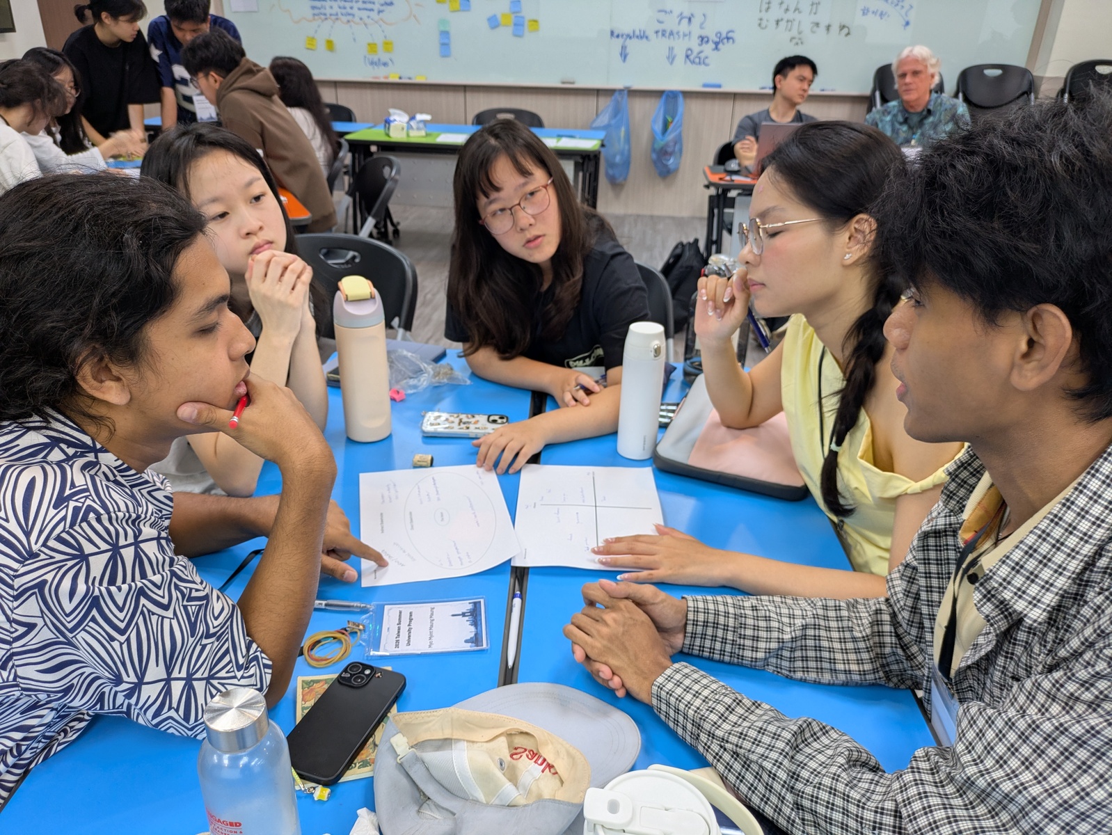 Participants deliver their final action plan presentations.Image