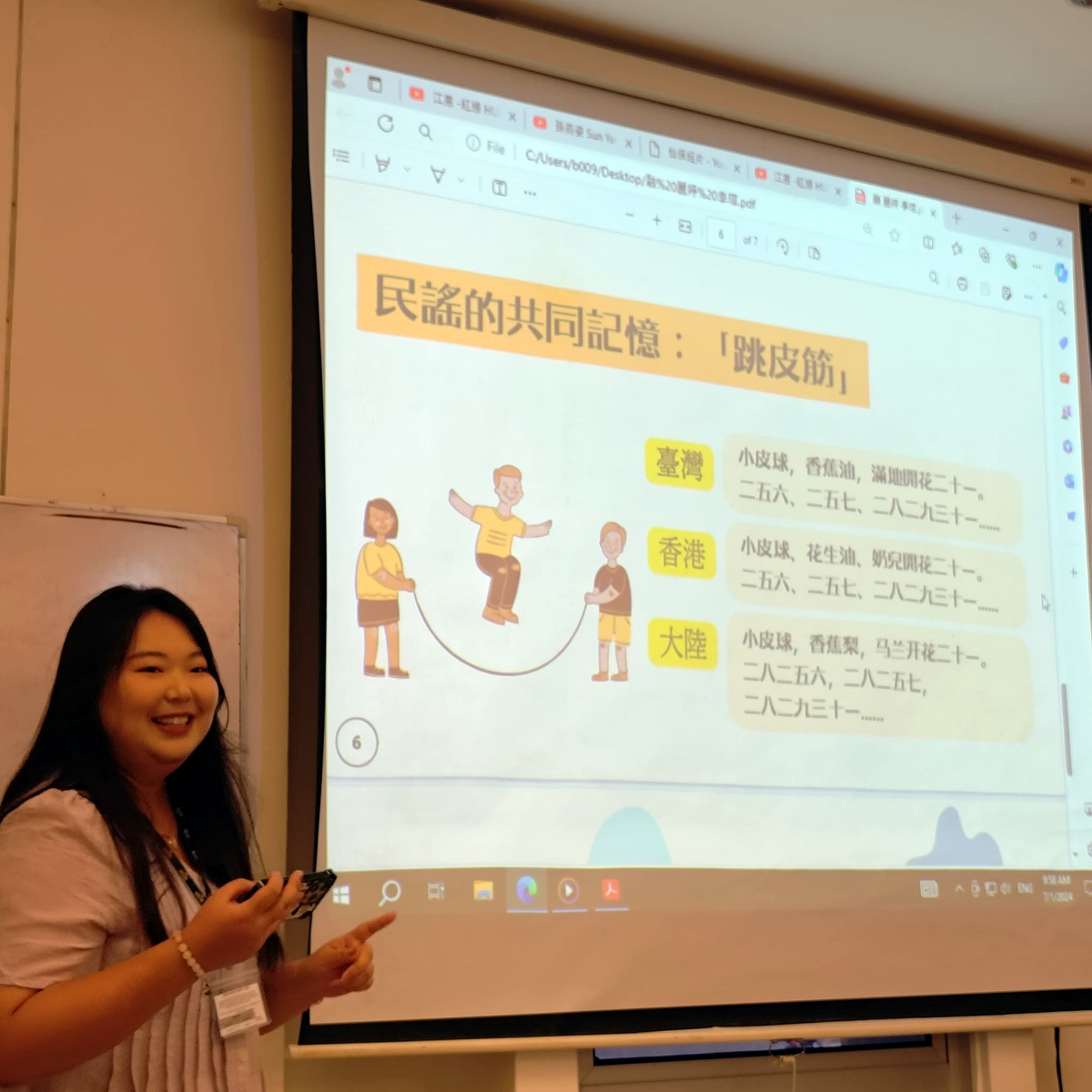 The final result presentation of the international study tour program.