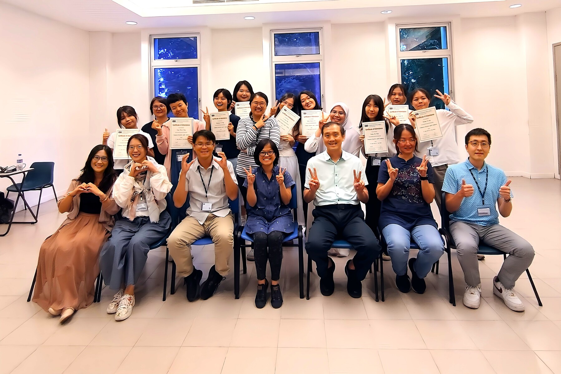 The closing ceremony of the international study tour program