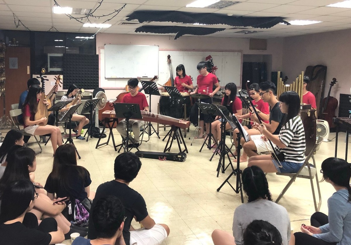 Group practice (photo provided by NSYSU Nan Yan Orchestra)