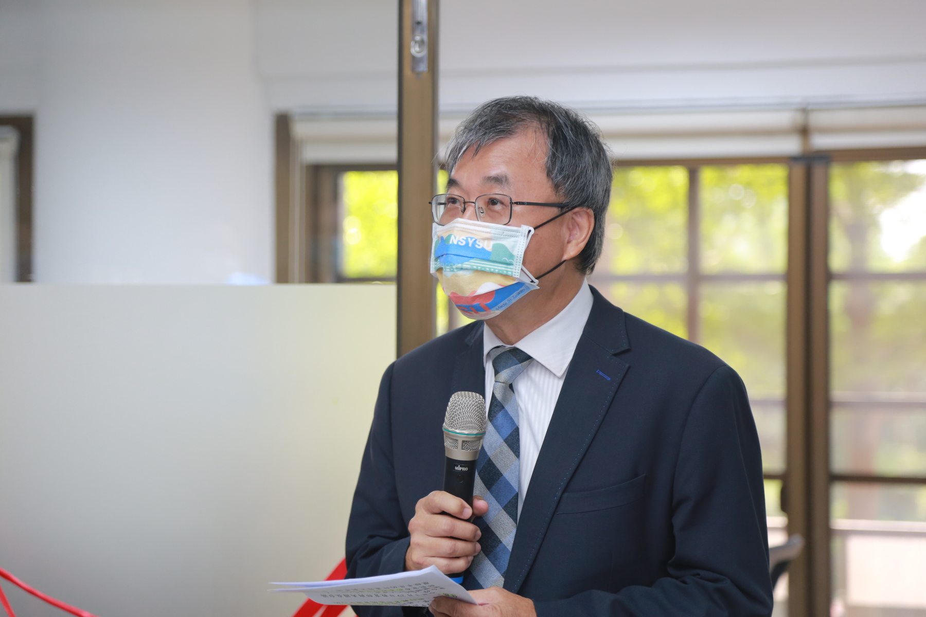 NSYSU President Ying-Yao Cheng delivered a speech.