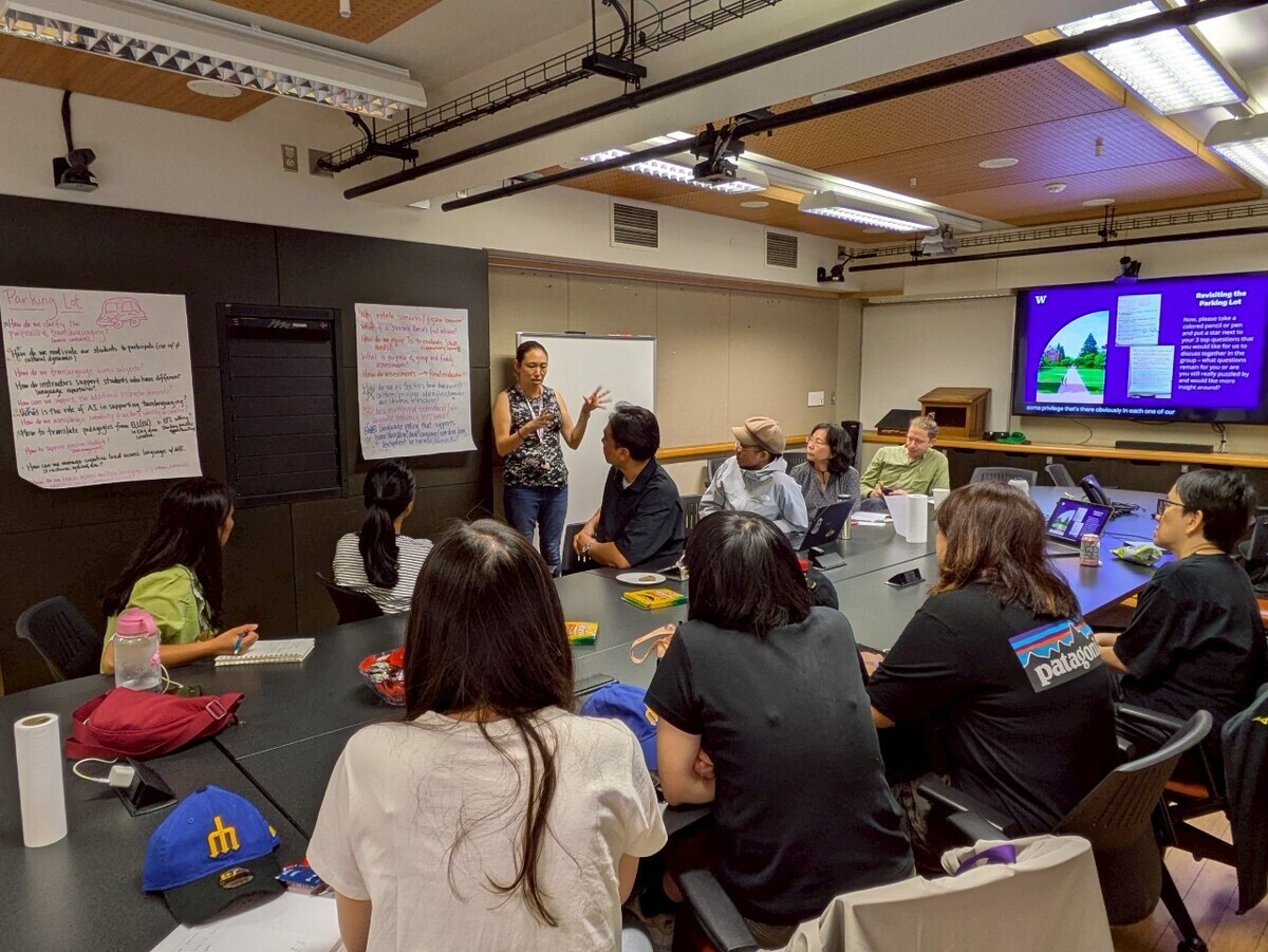 Dr. Betina Hsieh sharing in the final debriefing sessionImage