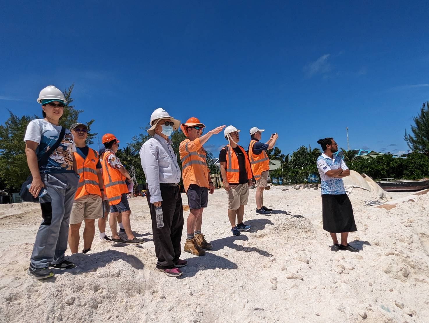 The engineers from Australia introduced land reclamation projects