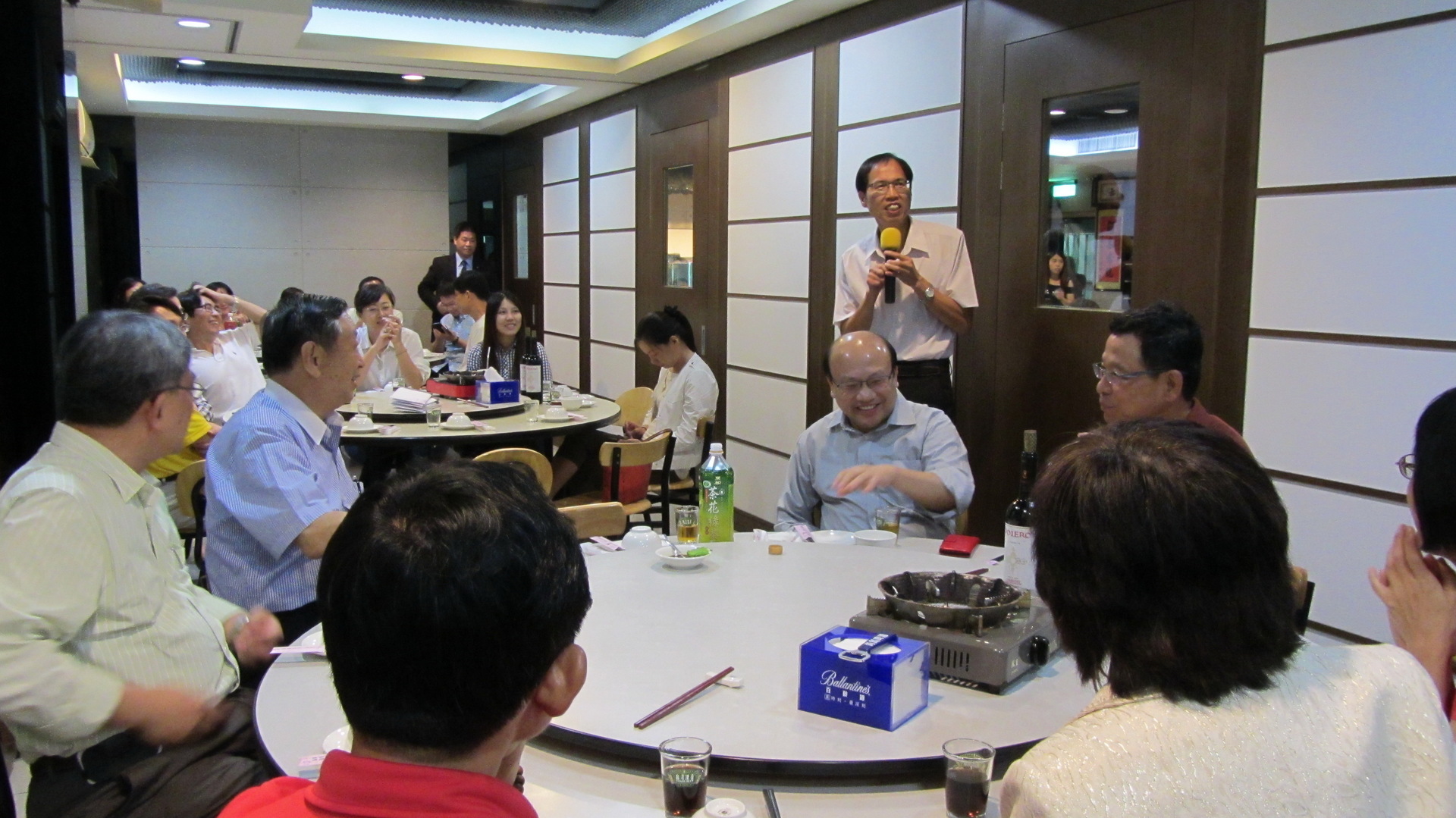 第二任理事長何貴清校友致詞，說明未來會務發展重點圖片