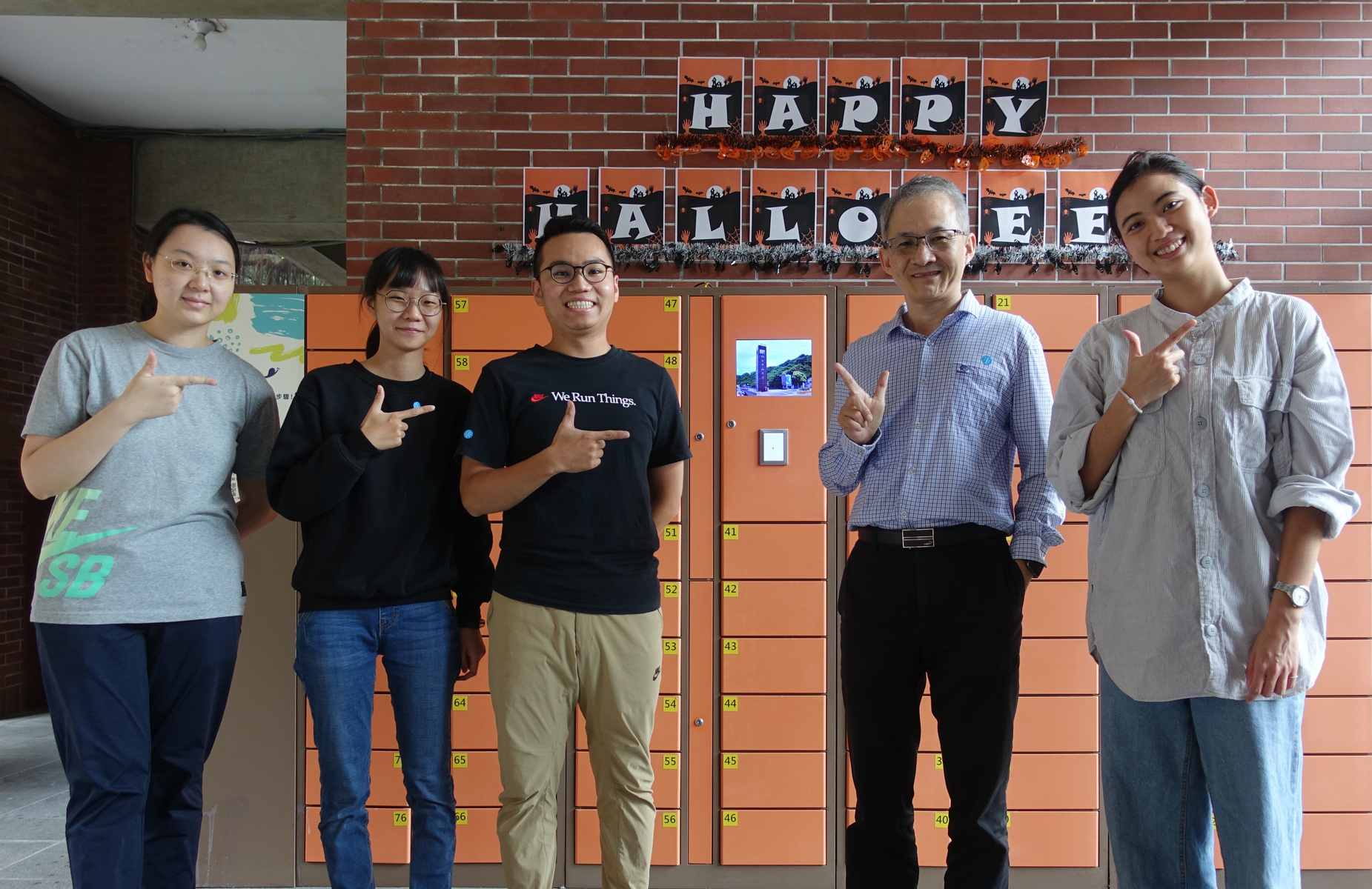 The Eatsy team. From the left are: Fang-Hsuan Su, Yu-Hsun Yang, Le Chen, Tzu-Ting Cheng.Image