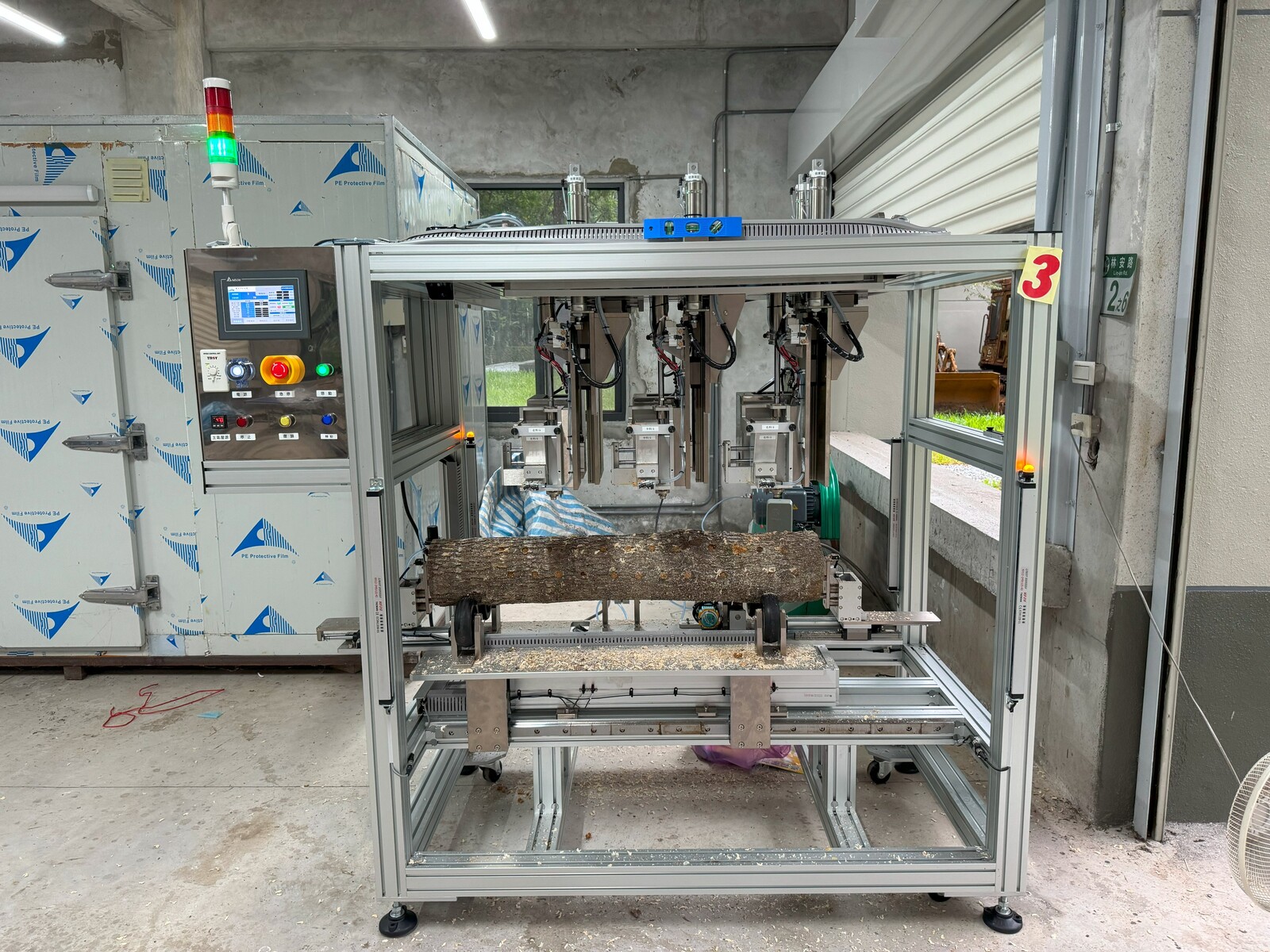 The Automated Inoculation Machine for Log-Grown Shiitake Mushroom Cultivation.Image