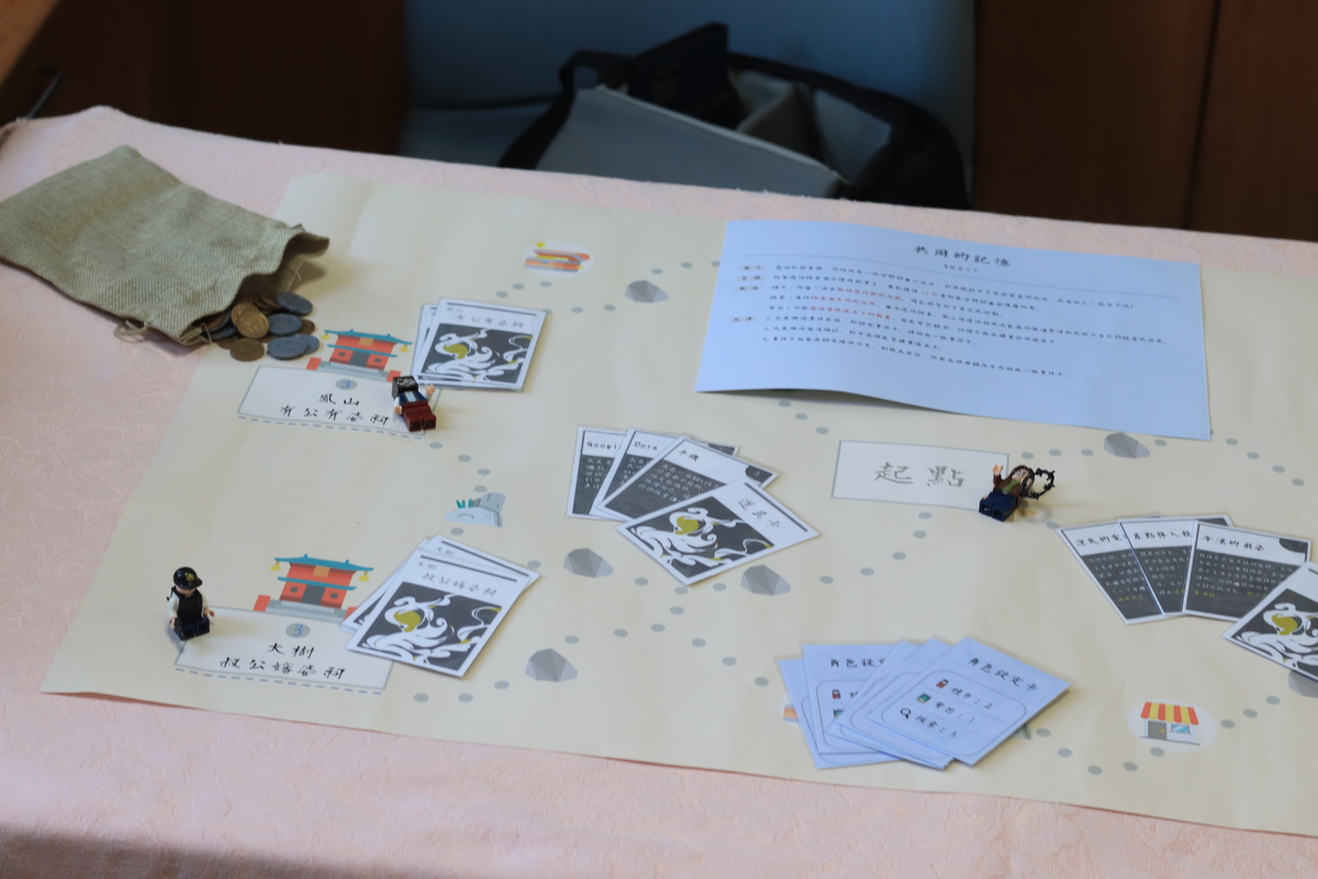 Ghost temple-themed board game met with acknowledgment. / photo by Chun-Ya Liang