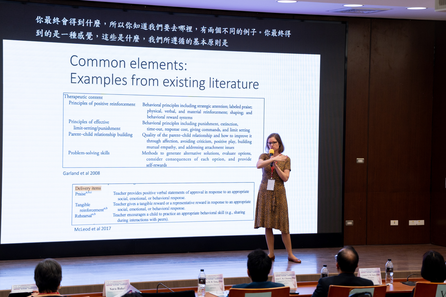 Keynote speech by Professor Sara Baker of the University of Cambridge, "Evidence into Practice: Using Common Elements from Early Years Programmes as an Alternative to Manualized Interventions."Image