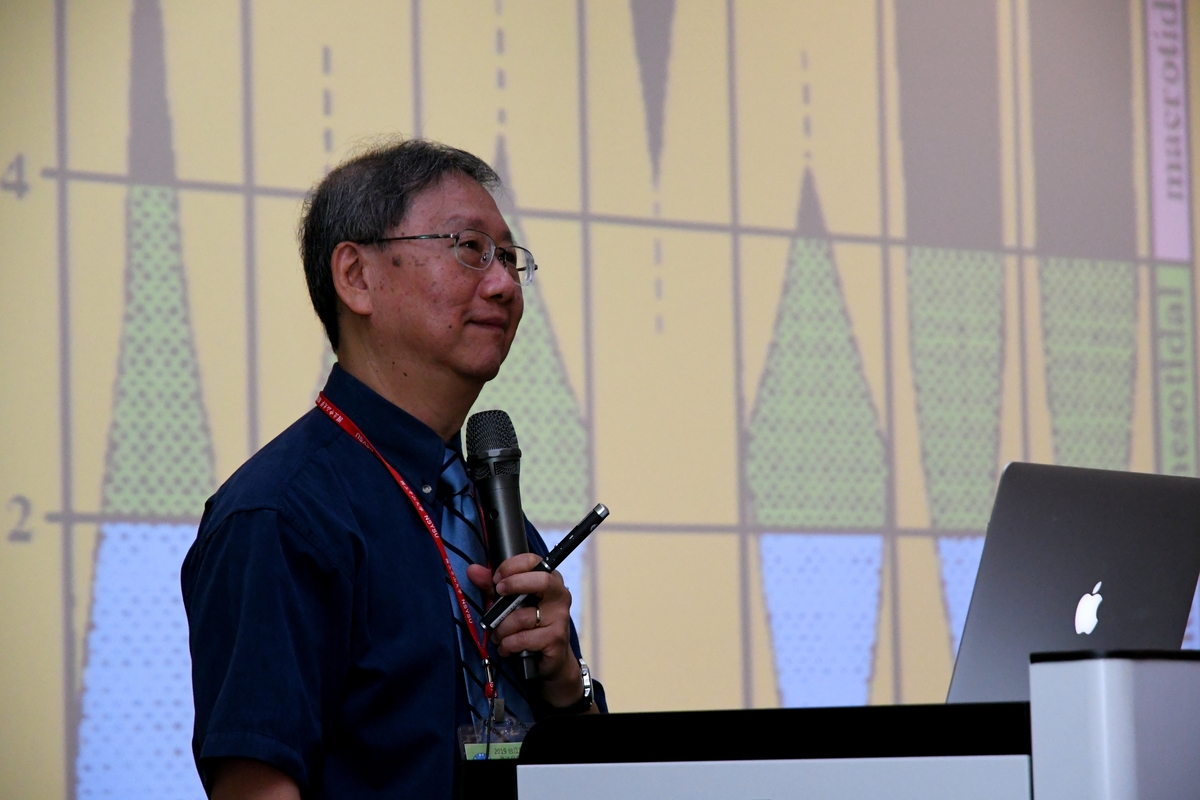 Distinguished Professor James T. Liu explained the evolution of sandbank – lagoon systems and other topographic forms as a result of global changes.