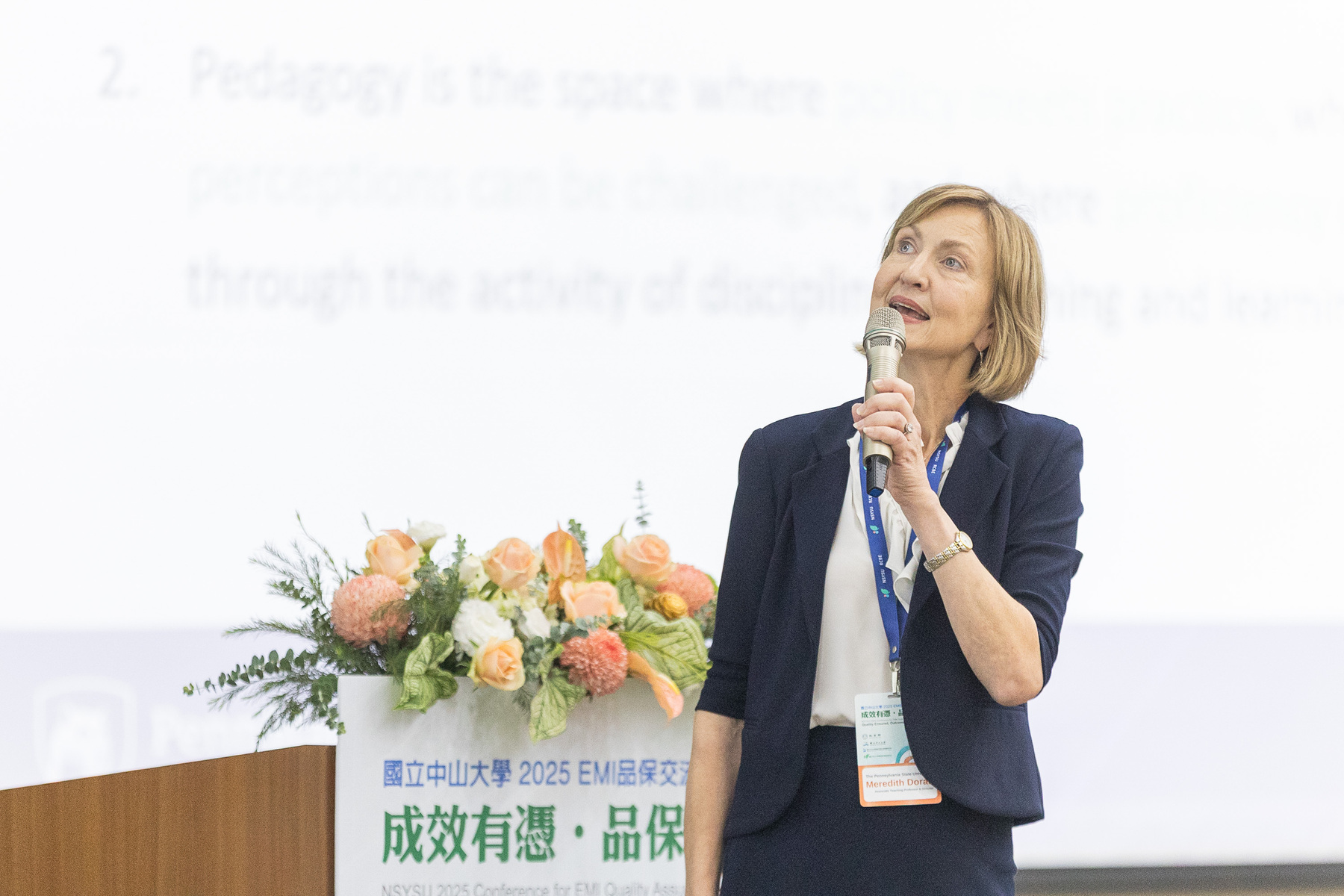 Dr. Meredith Doran, Director of the English for Professional Purposes Intercultural Center, The Pennsylvania State University.Image