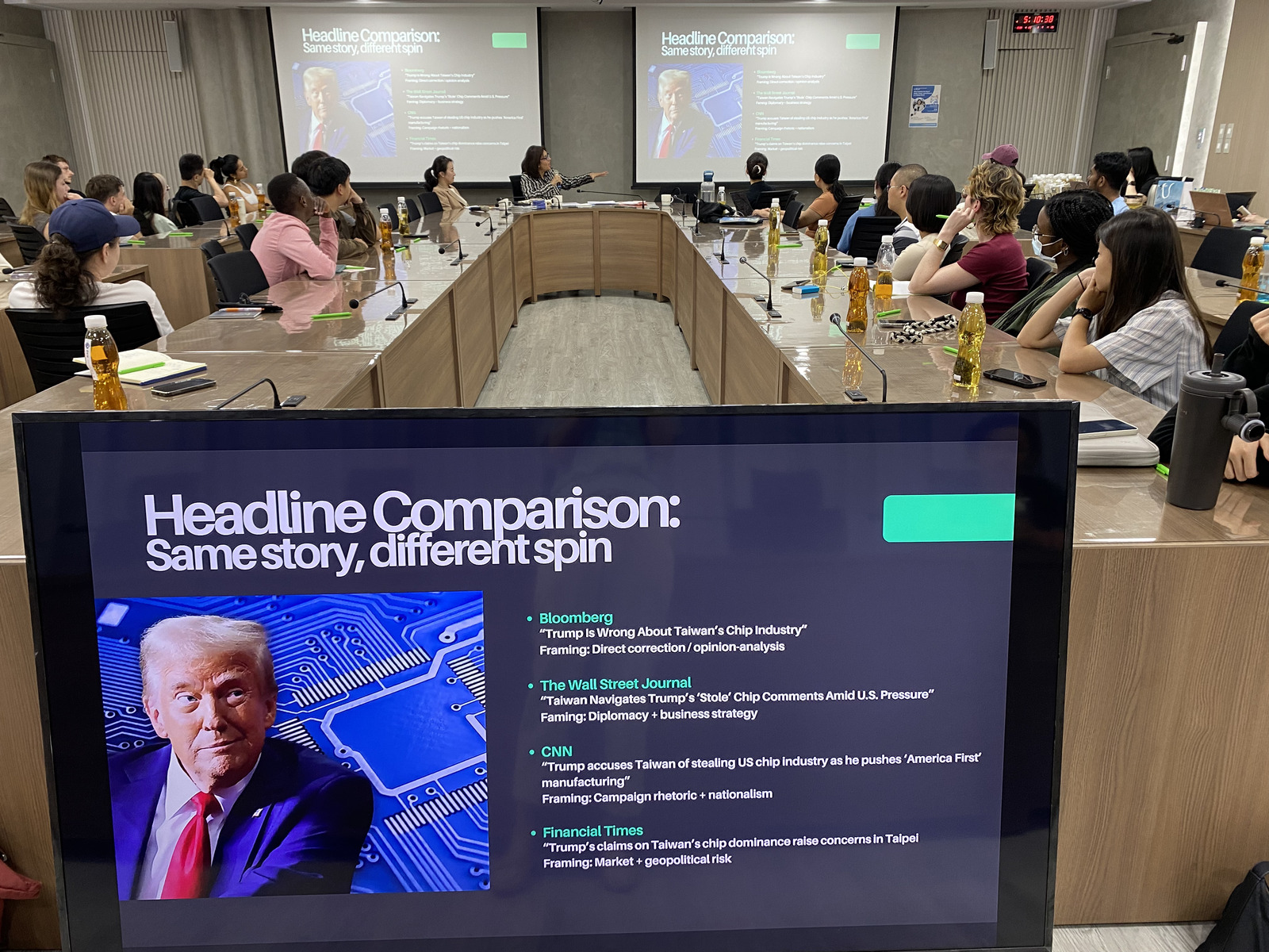It explored how countries use media as an extension of "soft power" to shape favorable narratives and national images on the global stage.Image