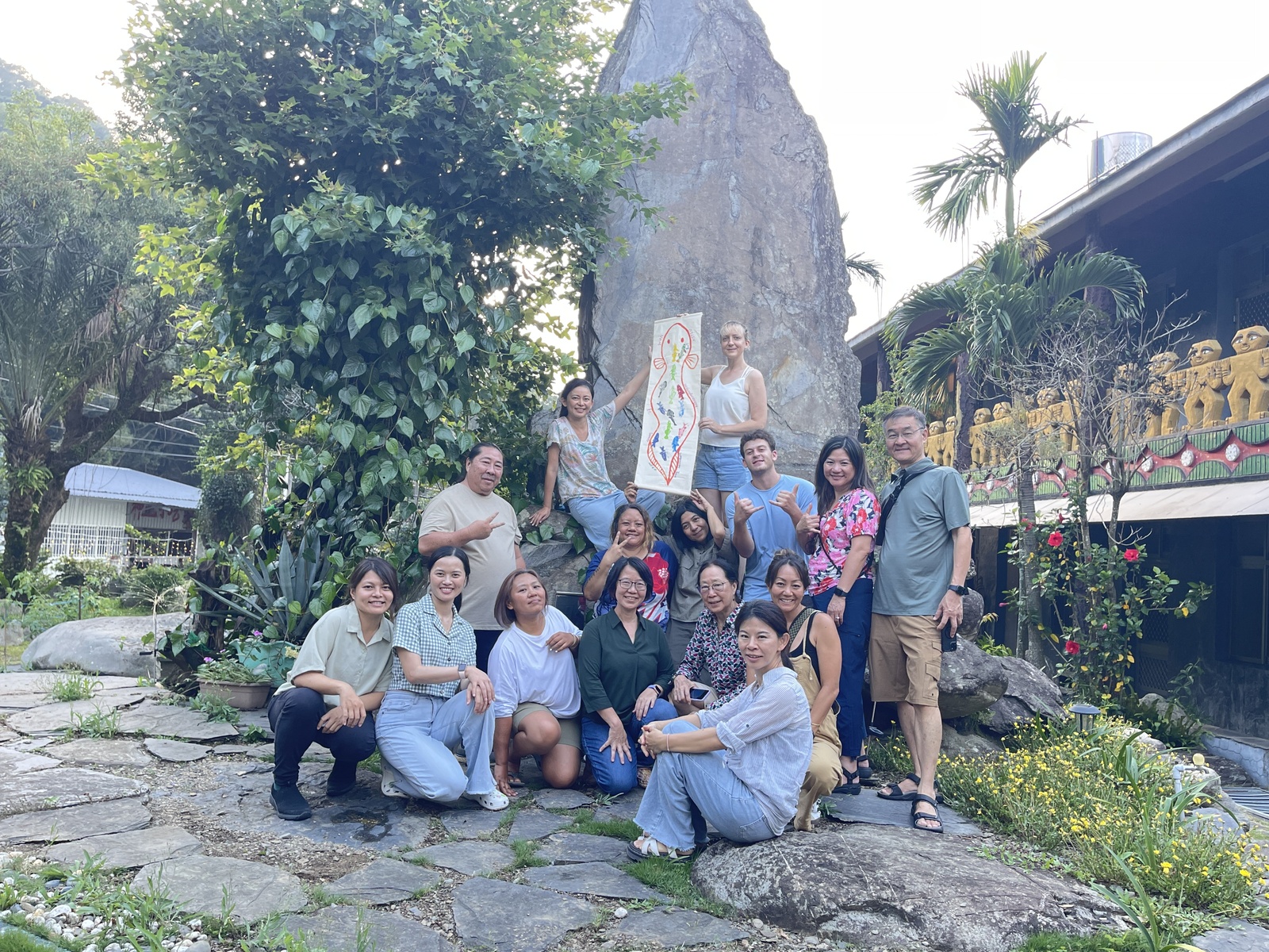 Participants visited the Wutai to learn about local models of place-based education.Image