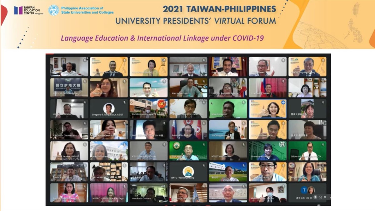 Over 200 leaders of higher education in Taiwan and the Philippines discuss bilingual education in virtual forum