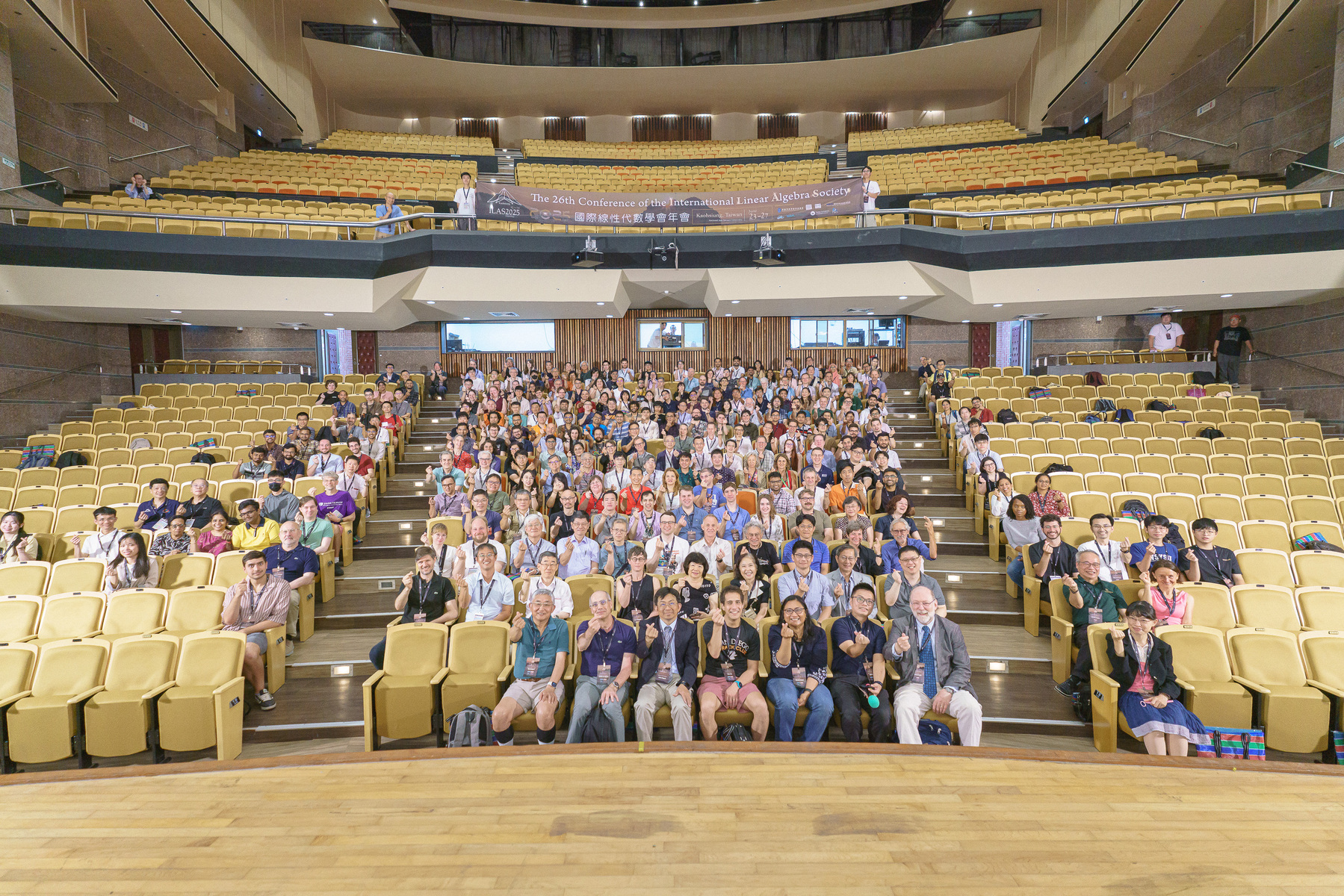 National Sun Yat-sen University (NSYSU) hosted the "26th Conference of the International Linear Algebra Society (ILAS 2025)," featuring 10 plenary talks and 35 mini-symposia, attracting nearly 400 international scholars from more than 40 countries to visit Kaohsiung.