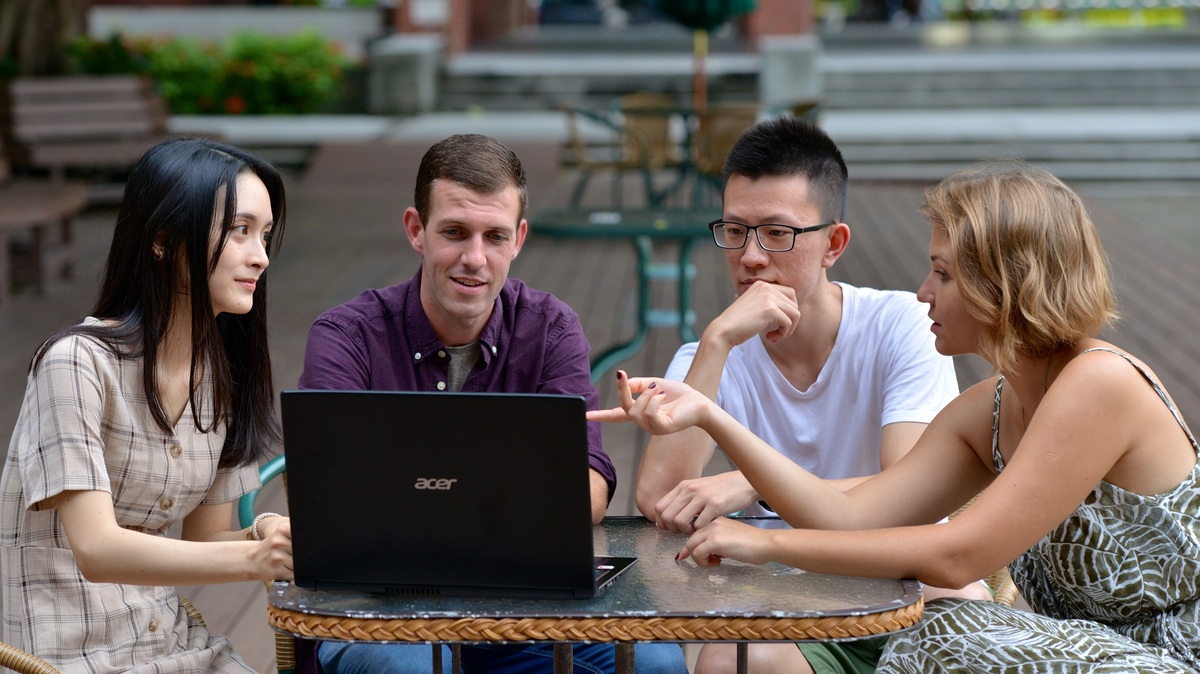 The NSYSU campus is an internationalized learning environment